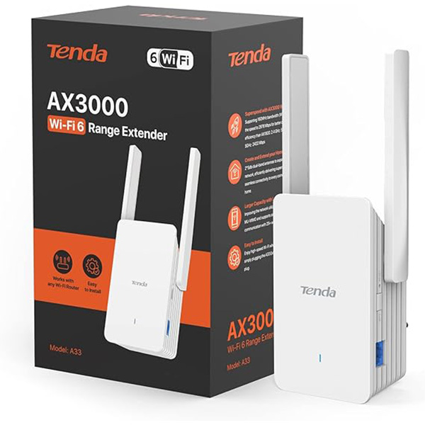 Repeteur Tenda A33 Wi-Fi 6 Range Extender Ax3000